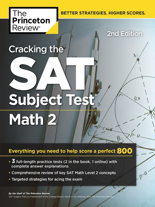 Title details for Cracking the SAT Subject Test in Math 2 by The Princeton Review - Available